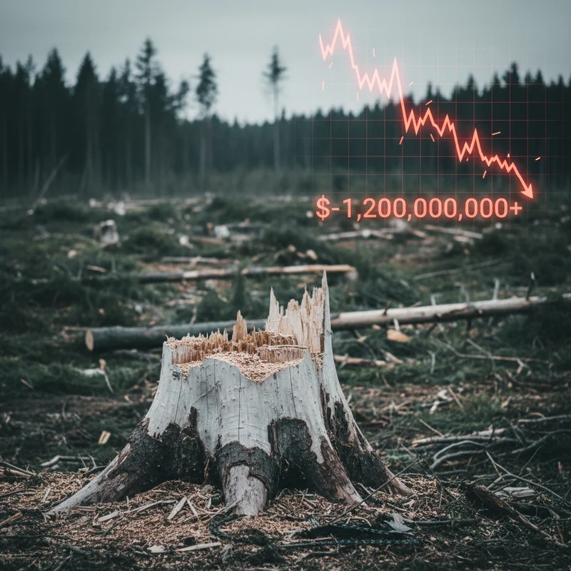 Масштабна незаконна вирубка лісу на Буковині: держава зазнала збитків на 5,4 мільйона гривень