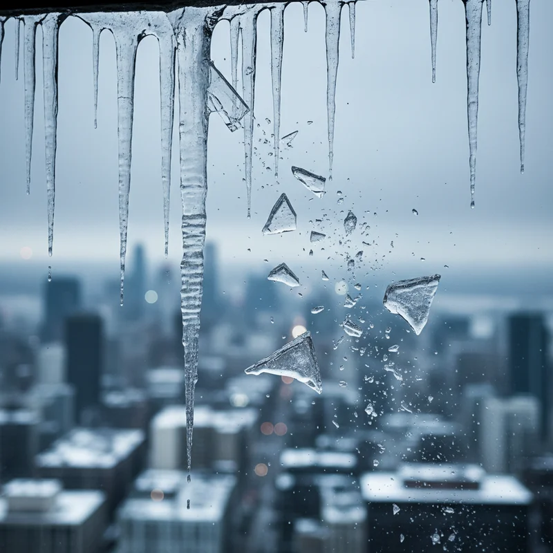 У Києві зростає небезпека падіння бурульок: рятувальники закликають до пильності