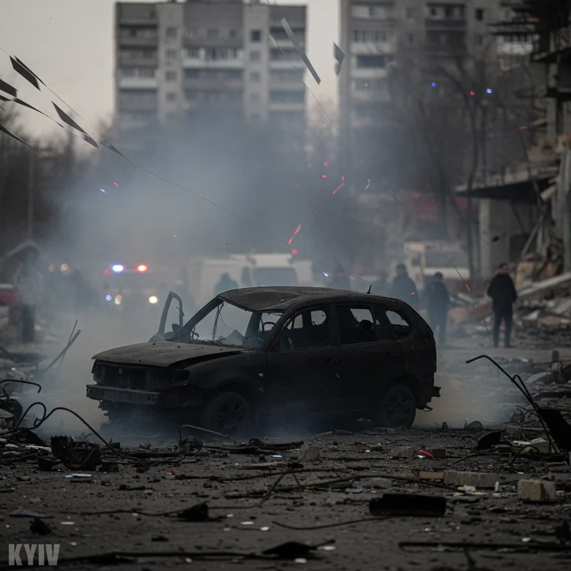 У Києві вибухнув автомобіль: поліція працює на місці події в Голосіївському районі