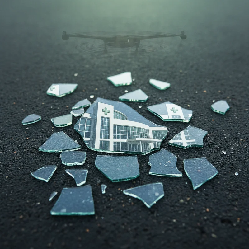 Російські дрони вдарили по дитячій лікарні в Сумах: пошкоджено вікна, жертв немає