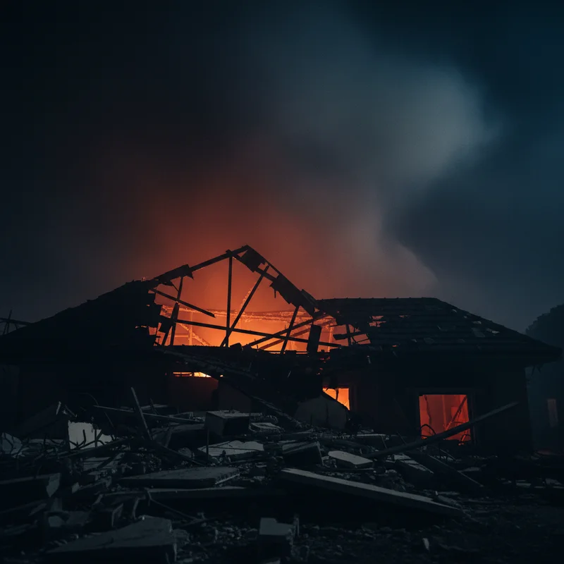 Нічна атака на Київщину: двоє цивільних поранено, приватний будинок охопив вогонь