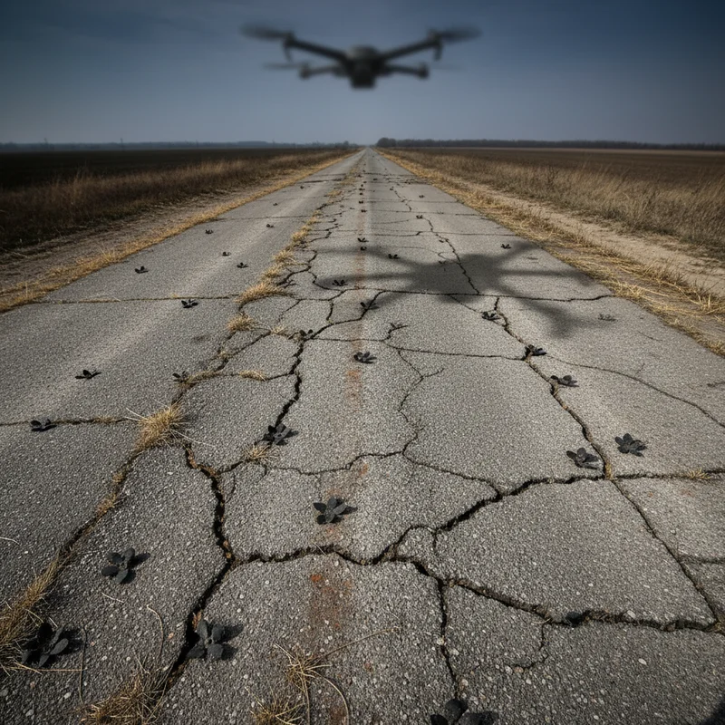 Окупанти мінують дороги в Каховському районі Херсонщини, використовуючи дрони для розкидання «мін-пелюсток»