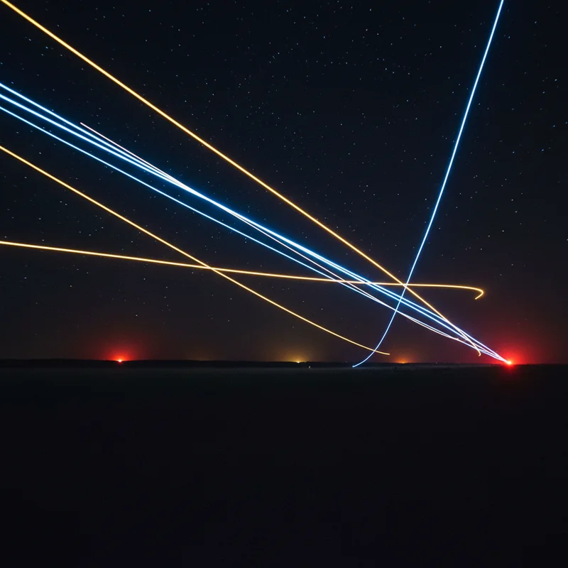 Повітряні сили України показали кадри відбиття нічної комбінованої атаки агресора