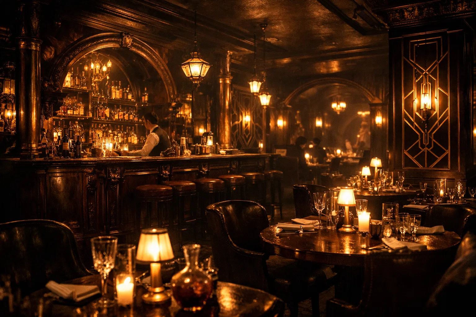 Speakeasy ambiance