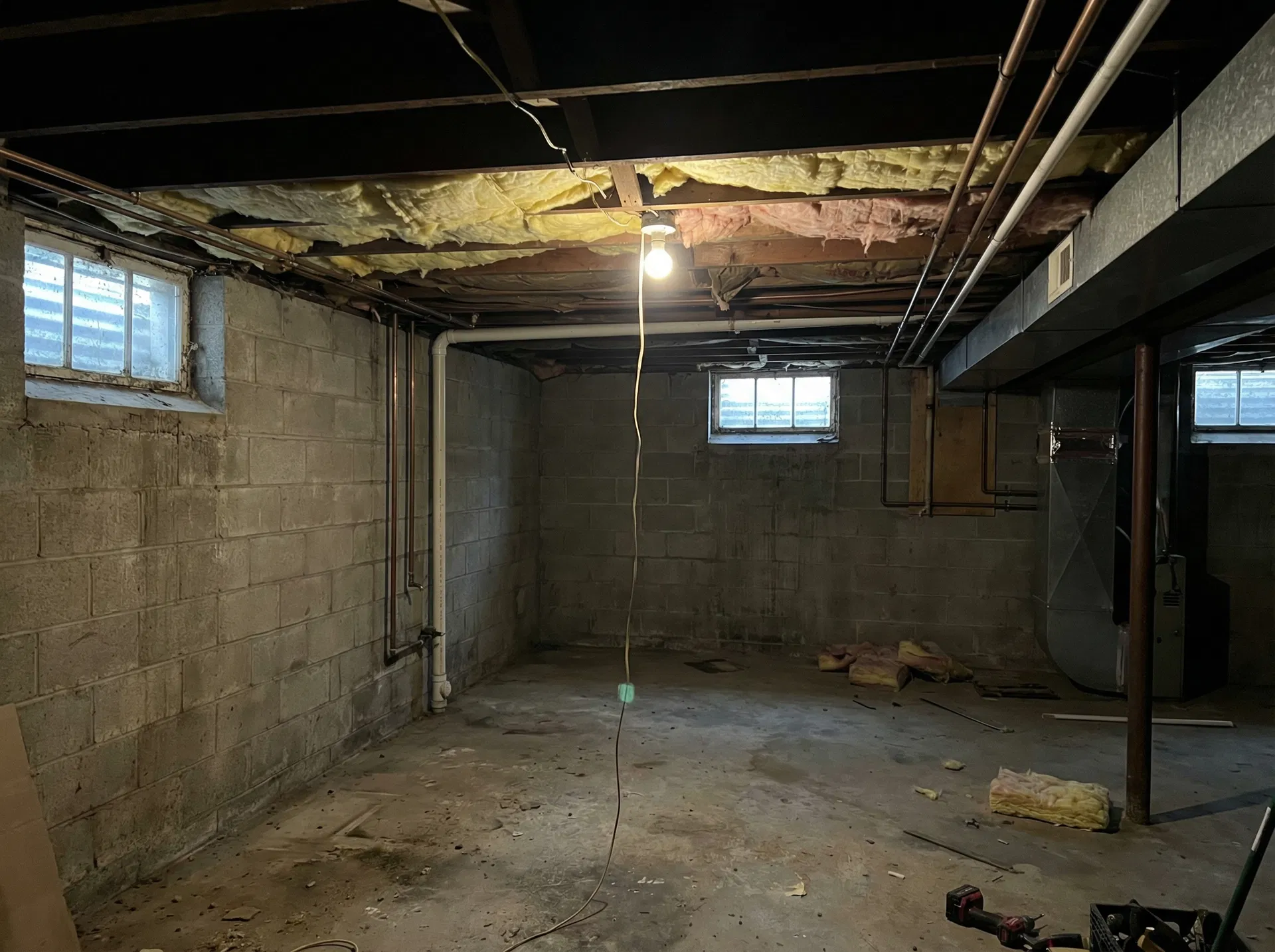 Basement Finishing before CORE Renovations services in Moncton