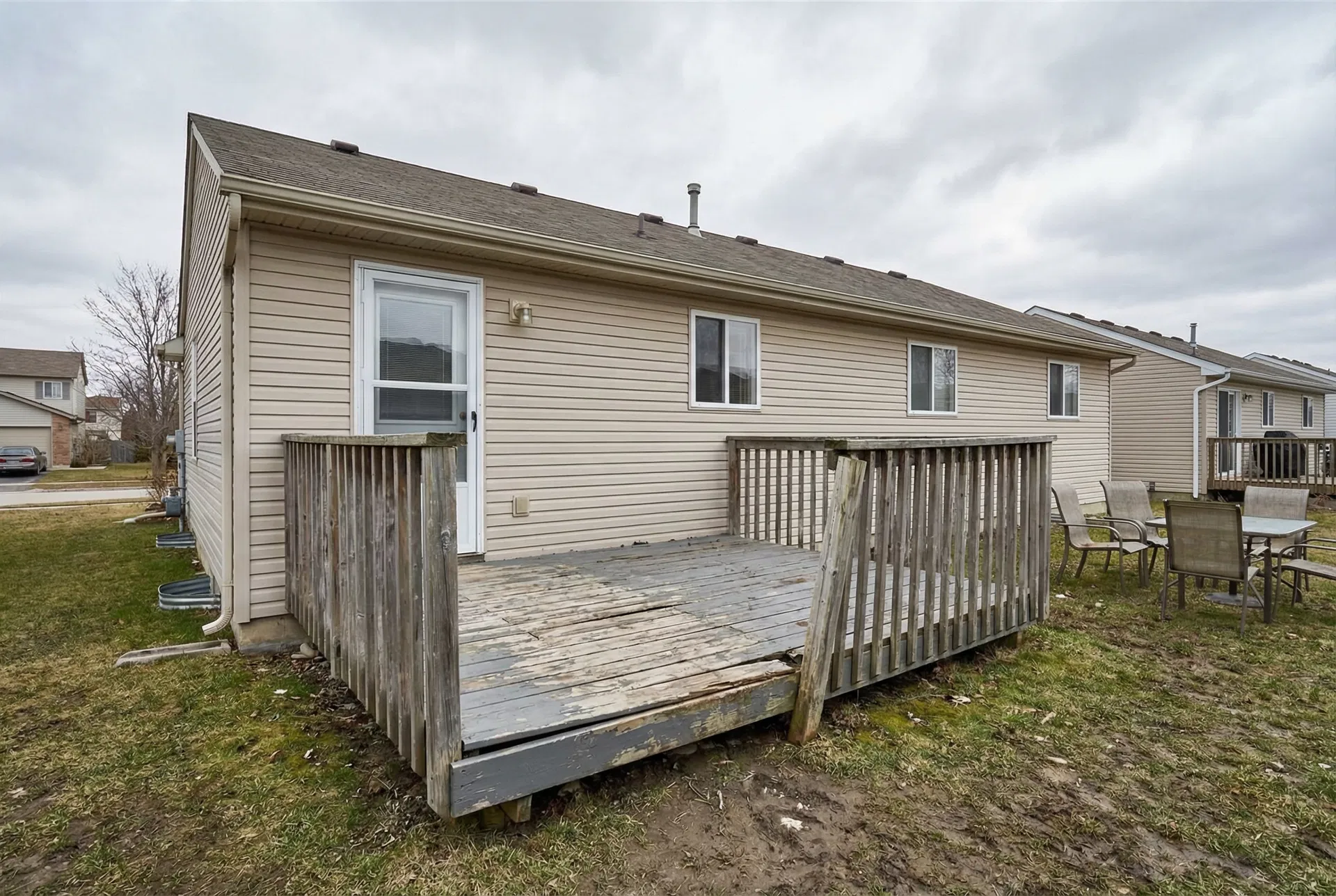 Deck Repair before CORE Handyman services in Moncton