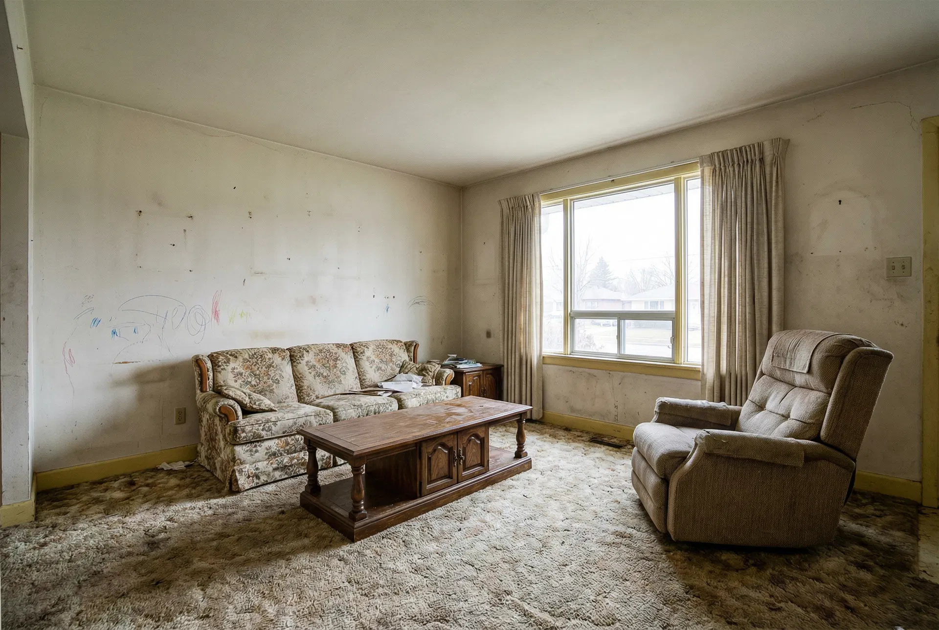 Interior Painting before CORE Handyman services in Moncton