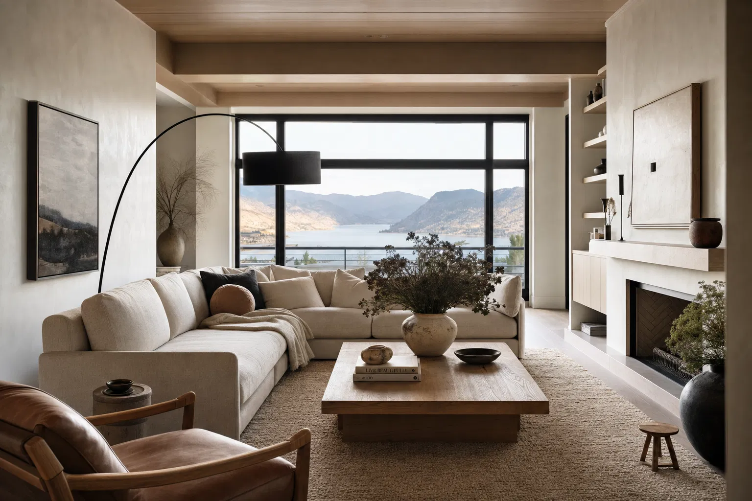 Beautifully renovated Okanagan living room by Oak & Ivory