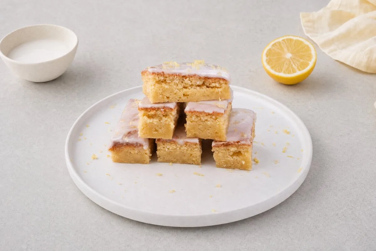 Zitronen-Brownies aus der Heißluftfritteuse
