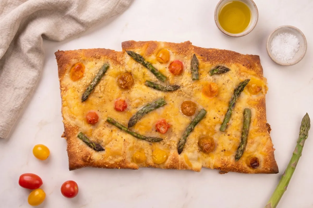 Knack & Back Spargel Pizza