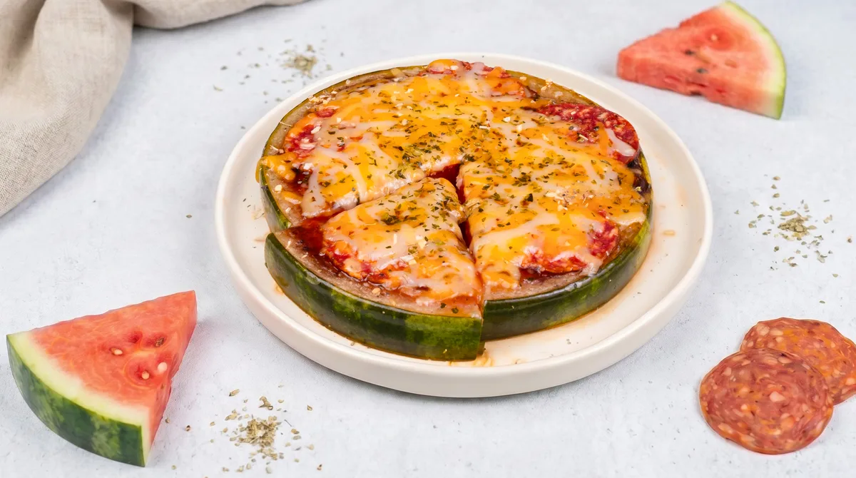 Wassermelonen Pizza