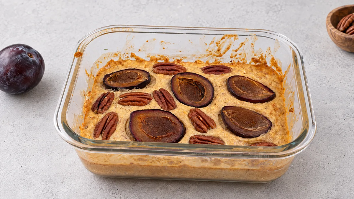 Pflaumen-Auflauf aus dem Airfryer
