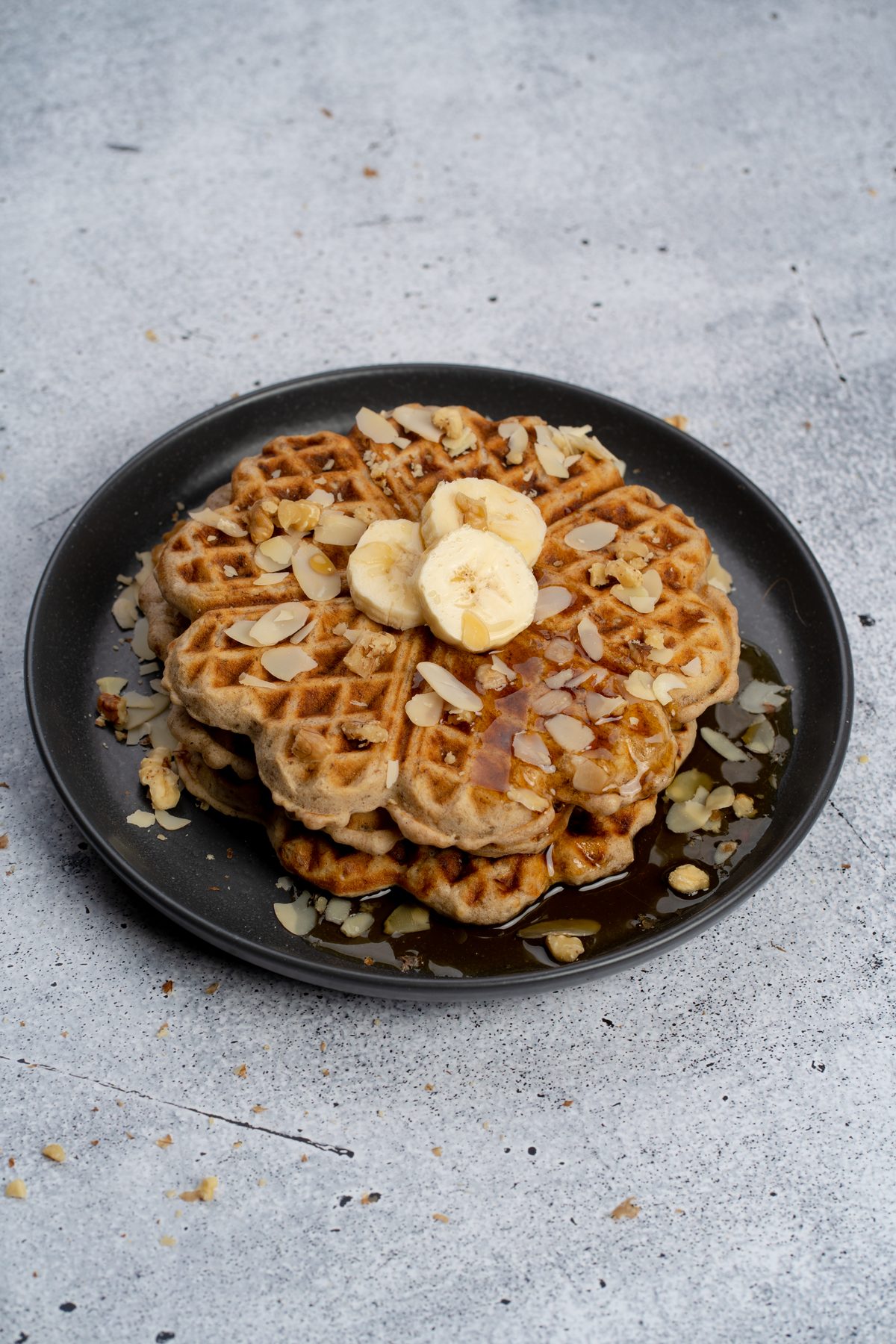 Bananenbrot Waffeln