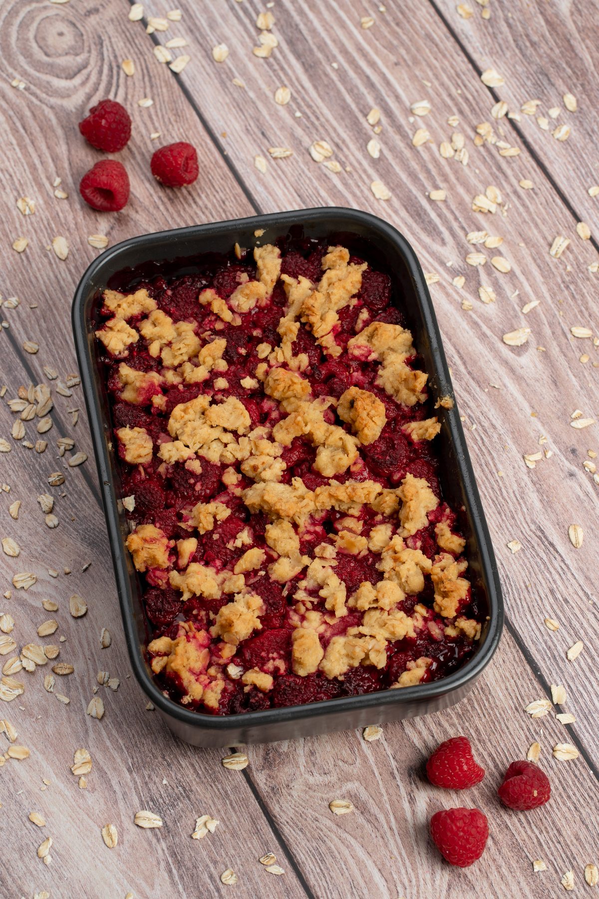 Himbeer Streusel Ecken
