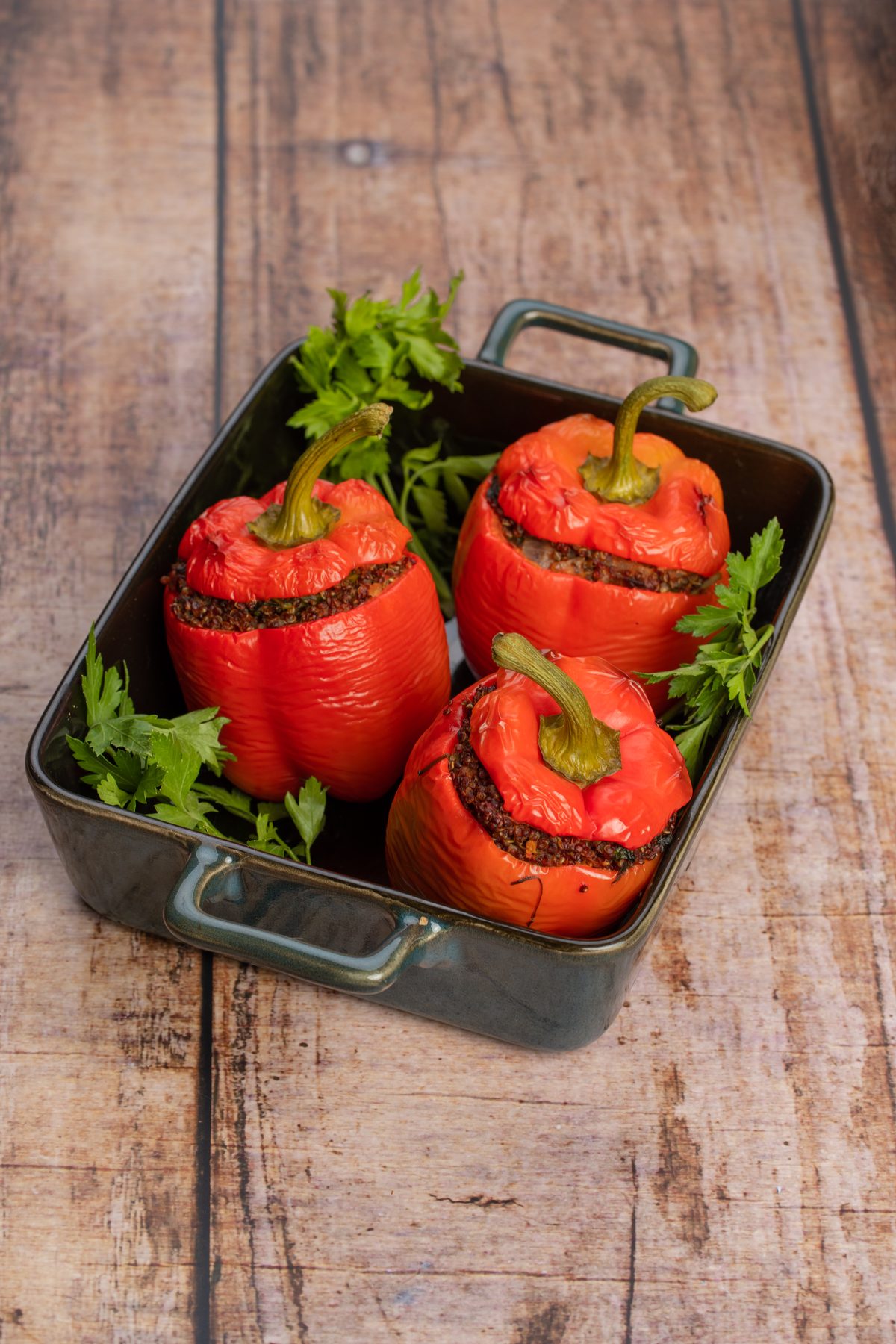 Gefüllte Paprika mit Quinoa-Gemüse