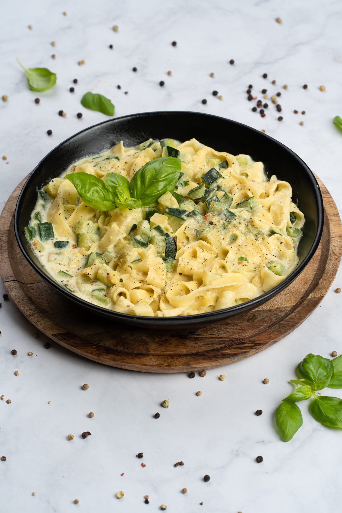 Penne mit Zucchinisoße