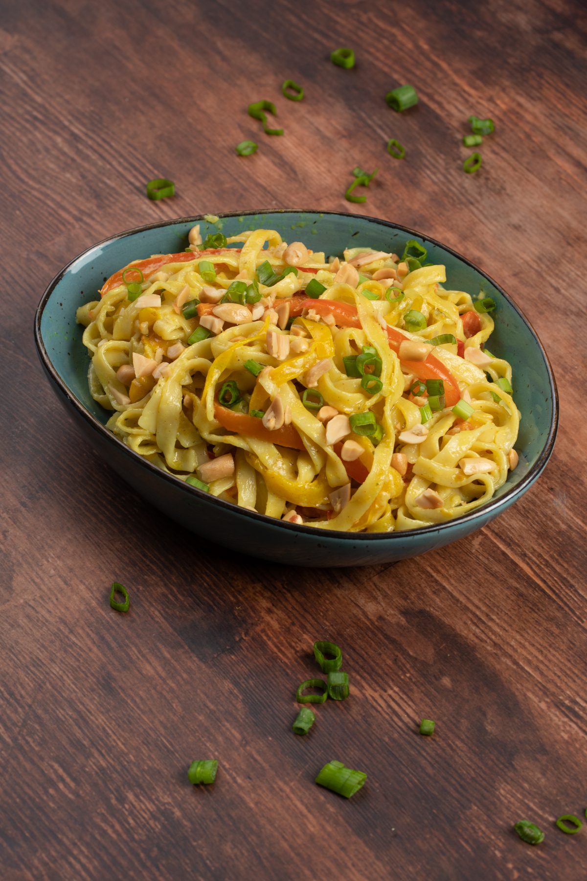 Curry-Tagliatelle mit Gemüse