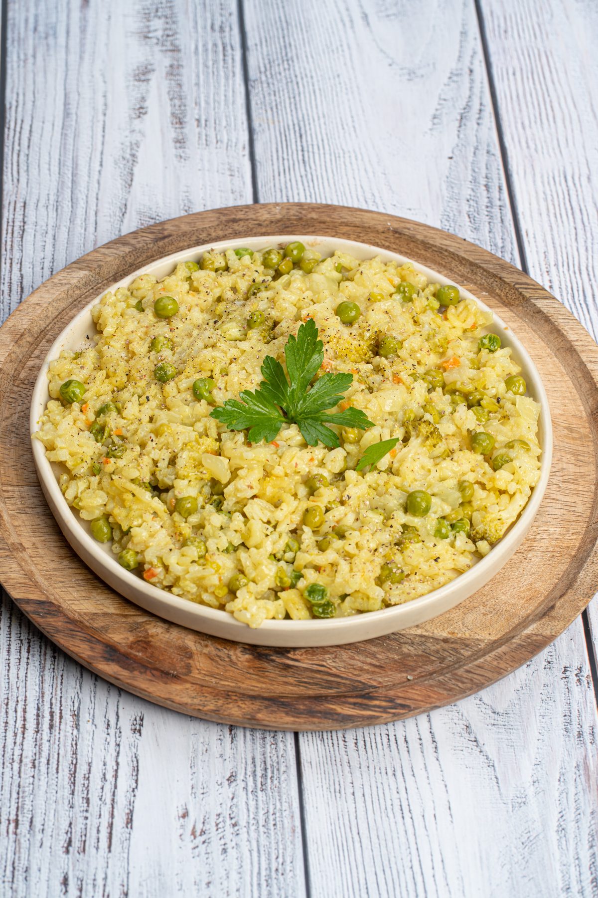 Risotto mit Erbsen