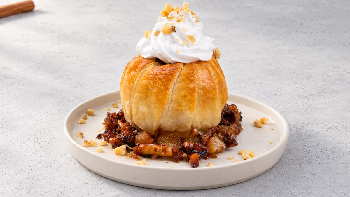 Bratapfel-Blätterteig-Dessert