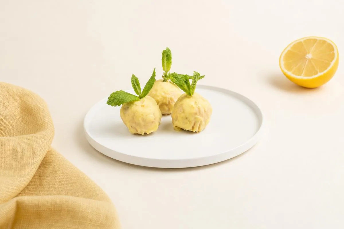 Zitronen-Cheesecake-Bällchen