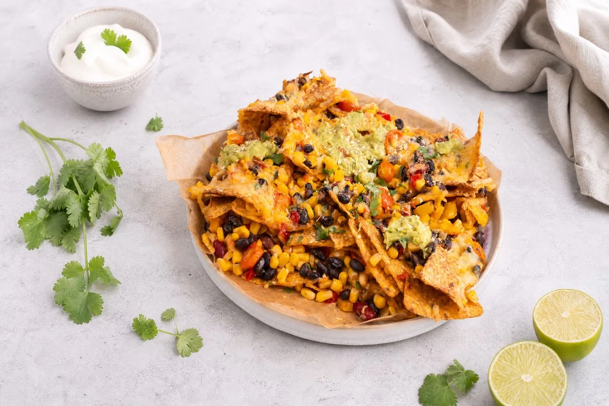 Loaded Nachos aus der Heißluftfritteuse