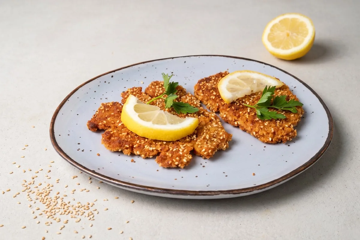 Schnelles Haferflocken Schnitzel