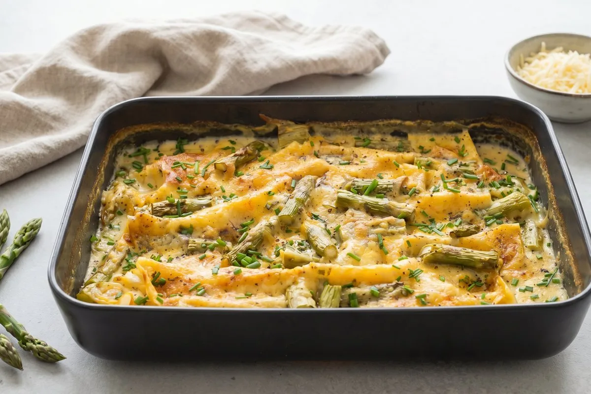 Spargel Cannelloni Auflauf