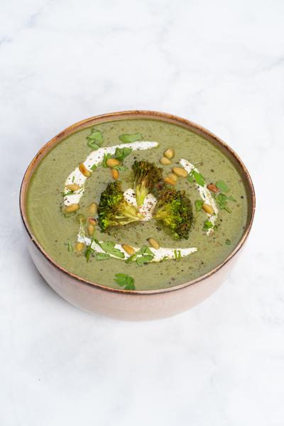 Spinat Brokkoli Suppe mit Minze