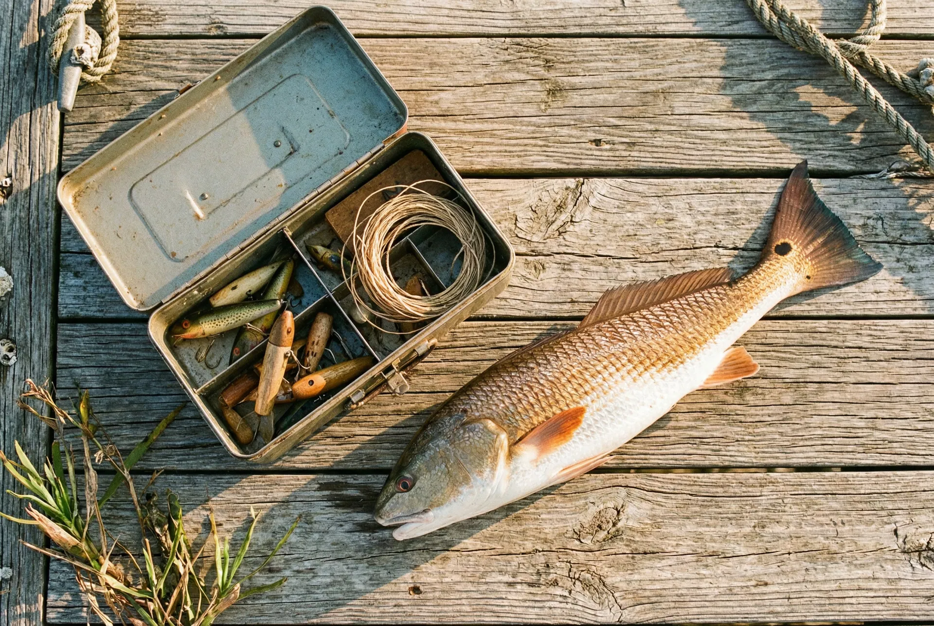 Fresh catch on the pier