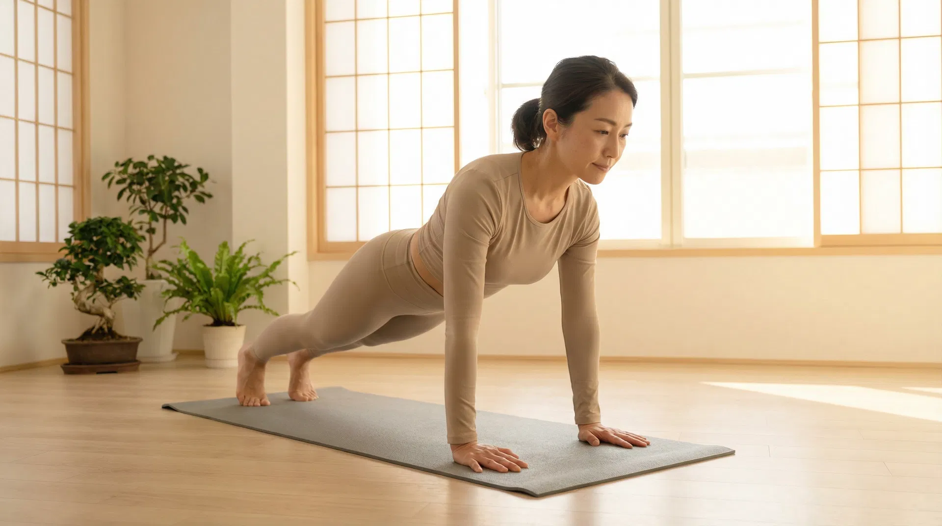 ピラティスで姿勢改善・インナーマッスル強化のイメージ