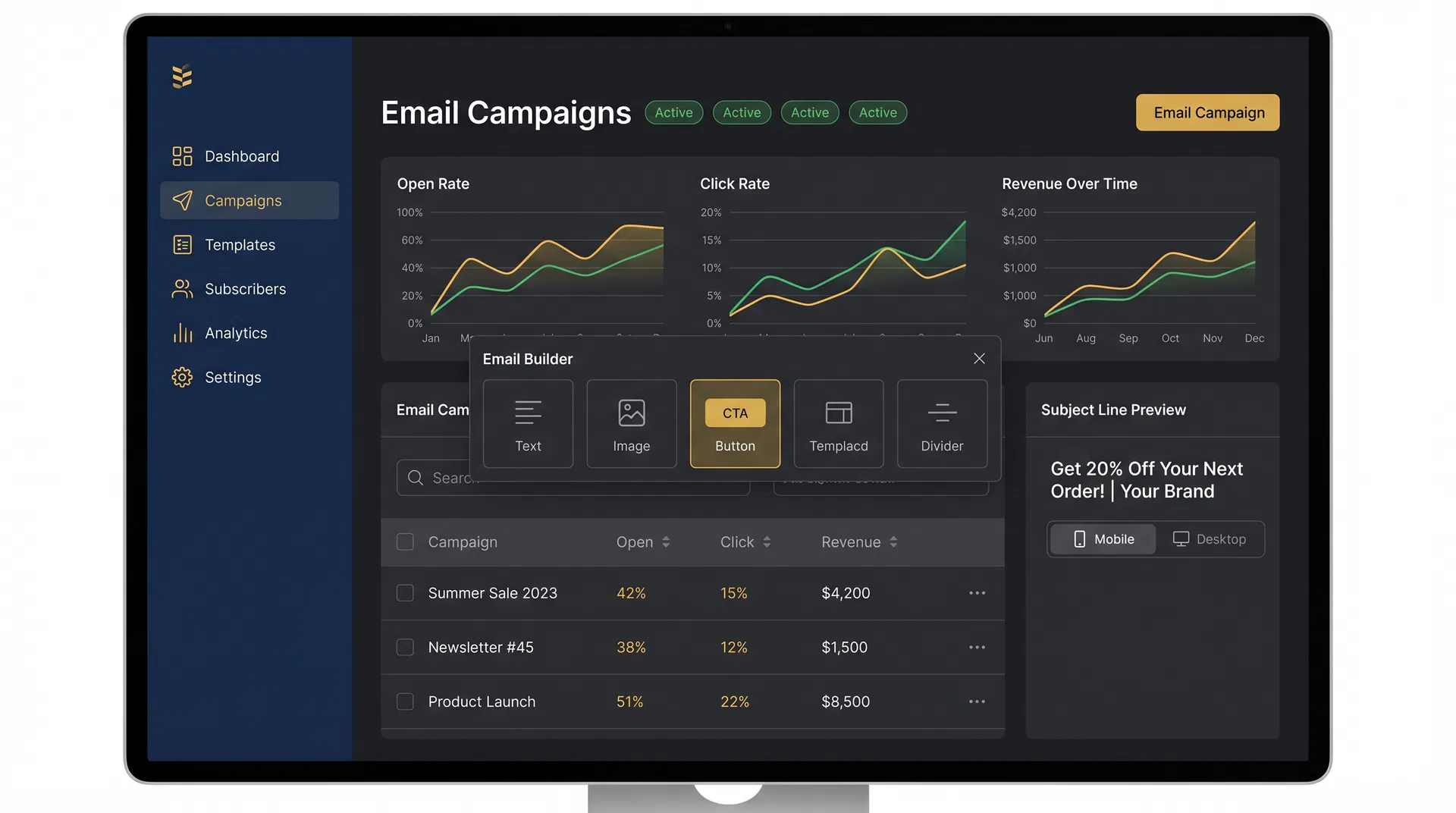 Email Marketing Dashboard