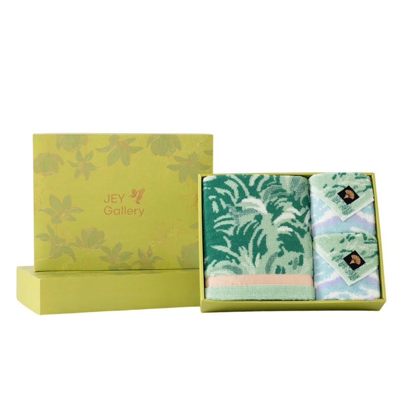 洁玉毛巾浴巾礼盒 1浴2毛 春日原野
