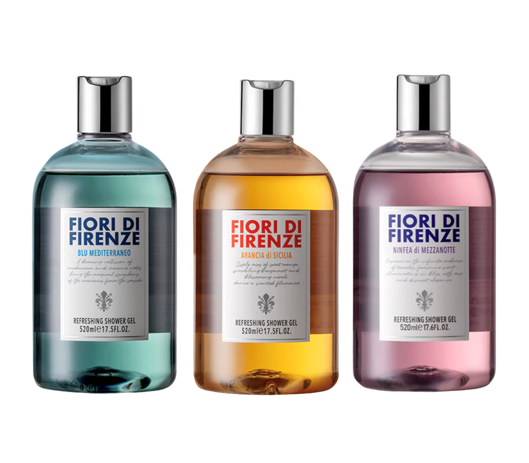 斐澳芮沐浴露三件套（西西里橙+午夜睡莲+地中海之蓝520ml）