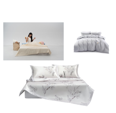 水星家纺夏被四件套凉席组合