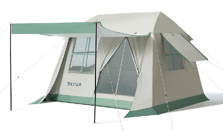 随心户外自动屋脊帐（6-8人帐） SRZP-0003