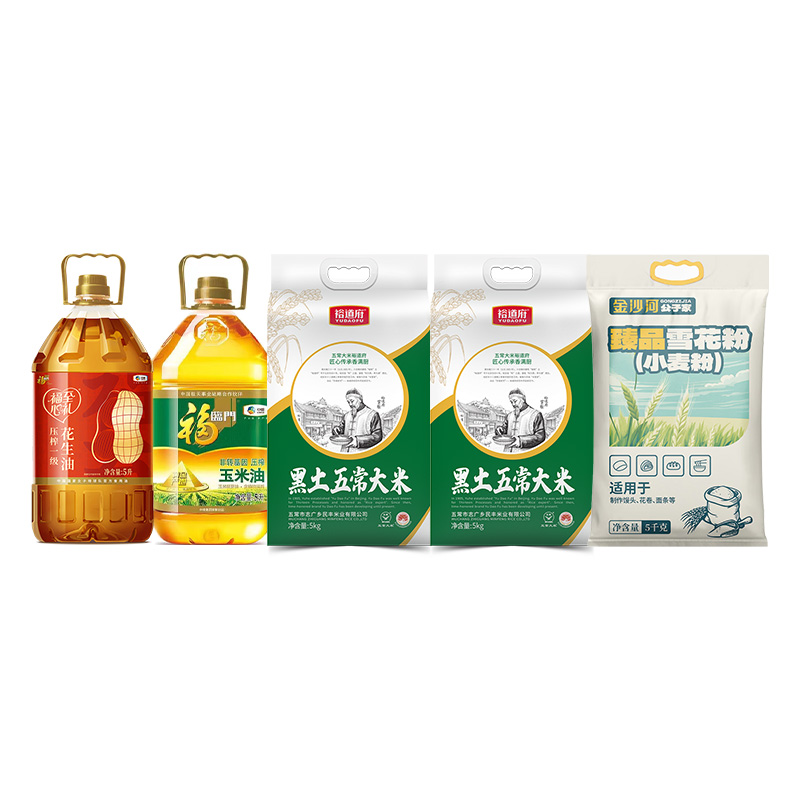 福临门/裕道府/金沙河 粮油麦粉组合 10L+15KG