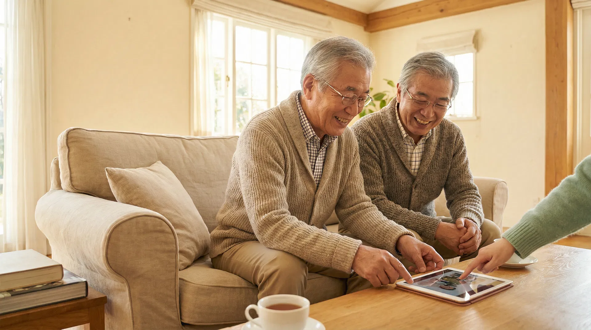 Seniors learning technology together