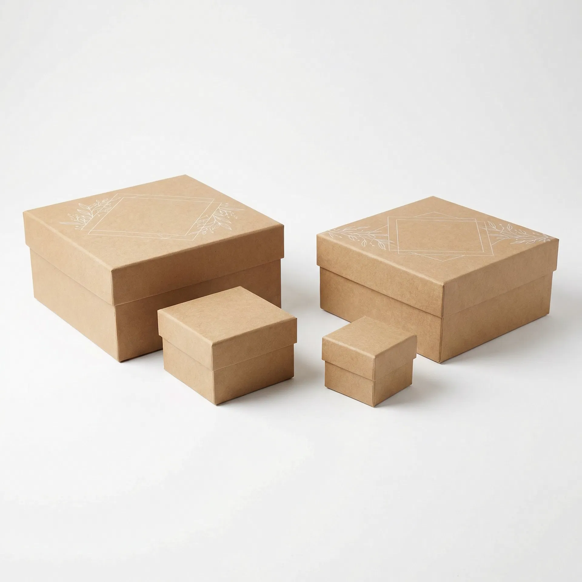 牛皮纸礼品盒套装