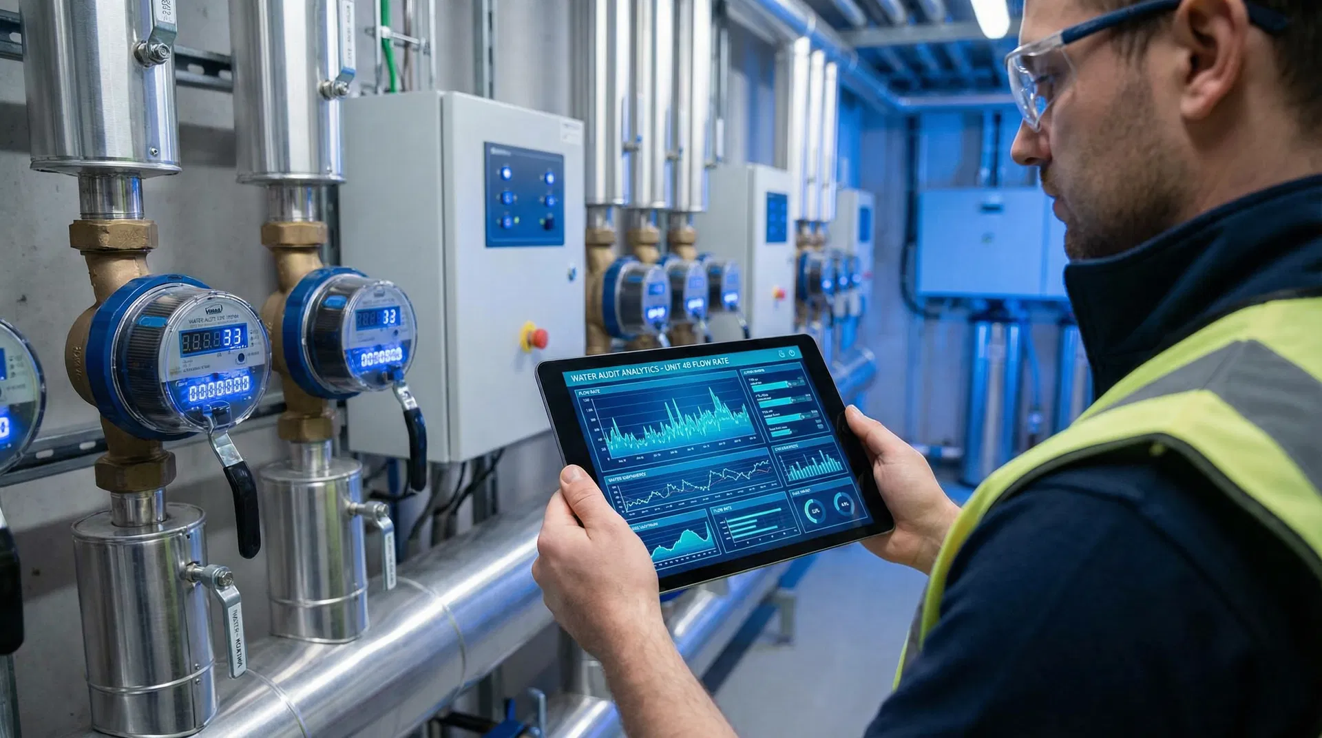 Water audit analytics dashboard