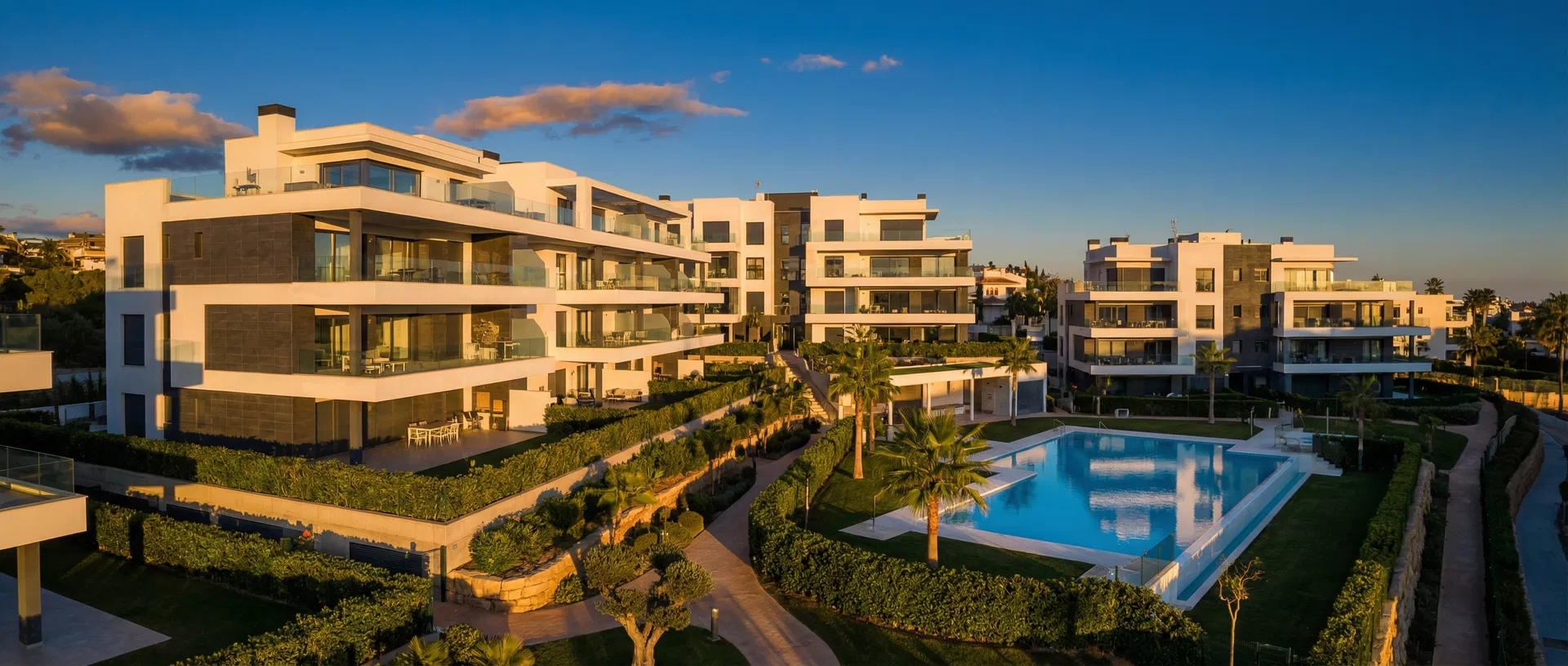 Modern multifamily apartment complex