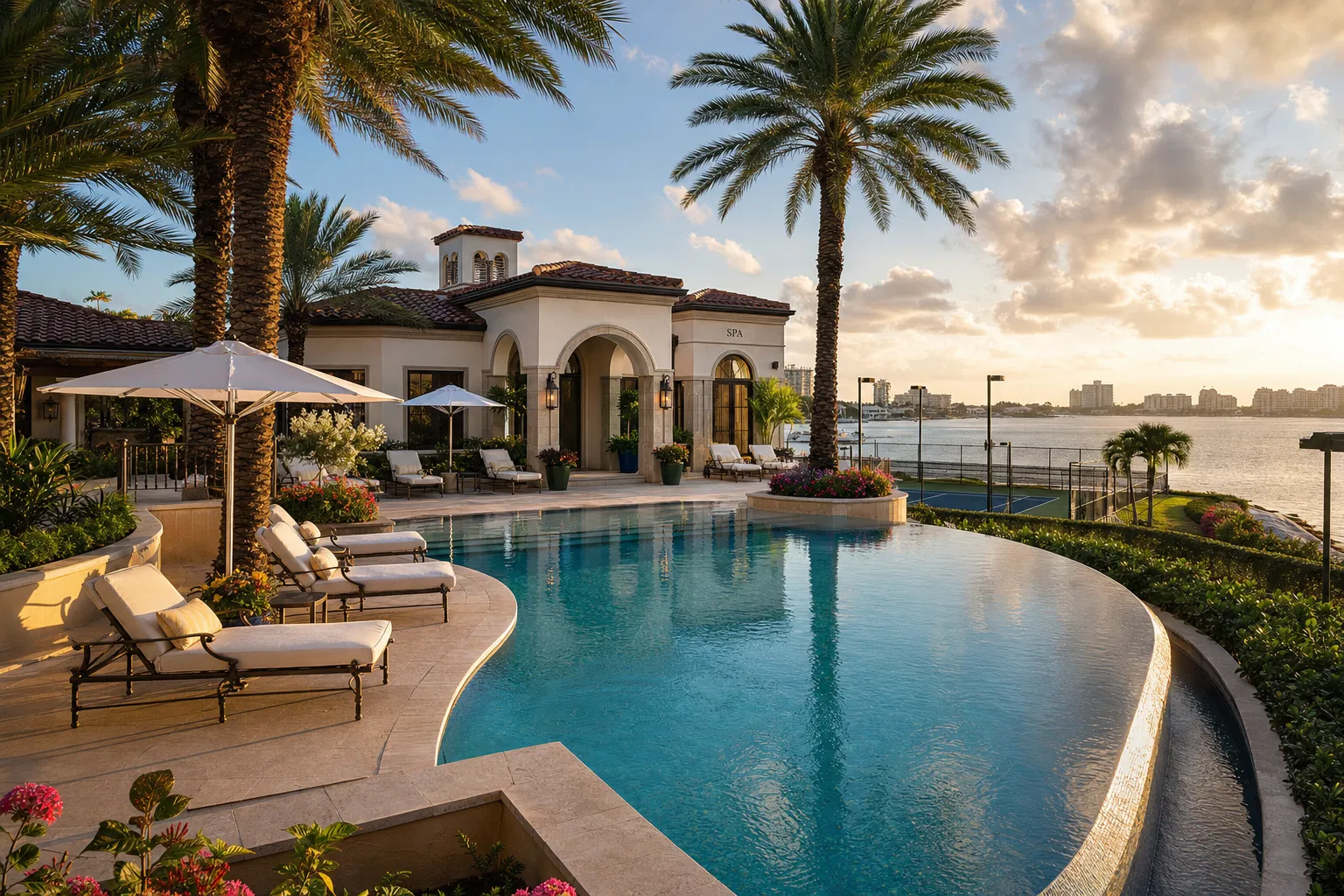 Williams Island outdoor pool and spa