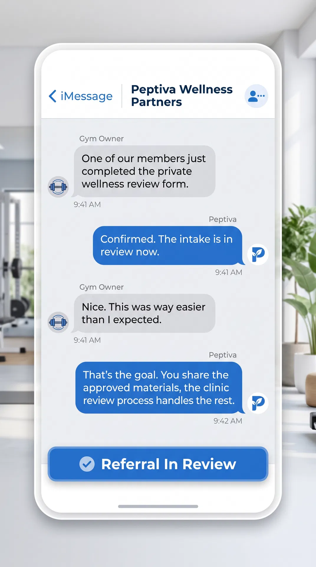 Gym Owner - Referral In Review