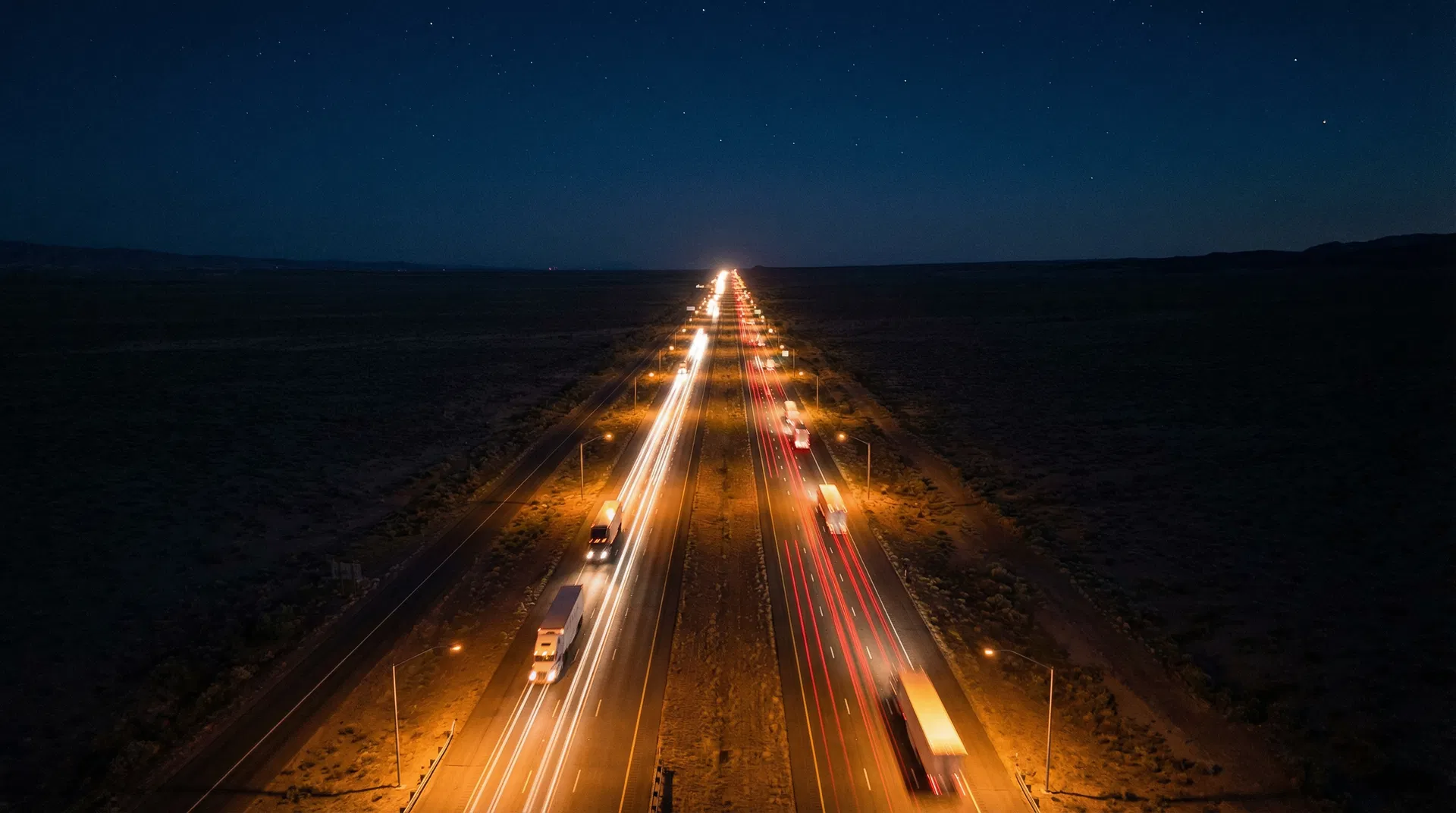 Highway at night