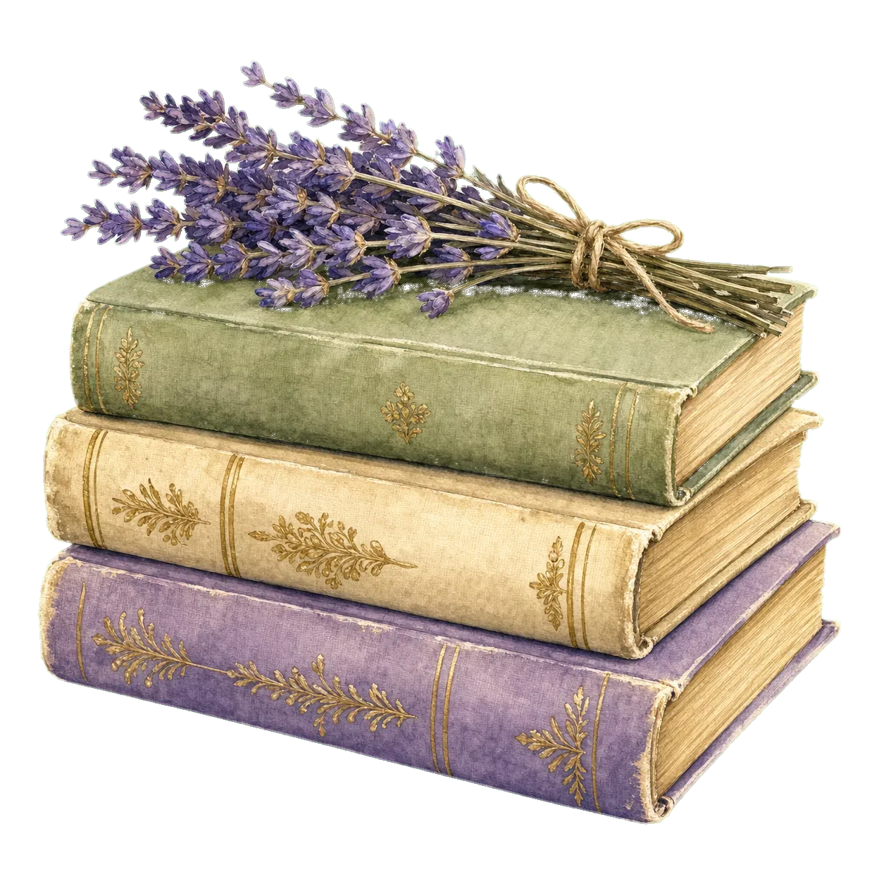 books watercolor illustration