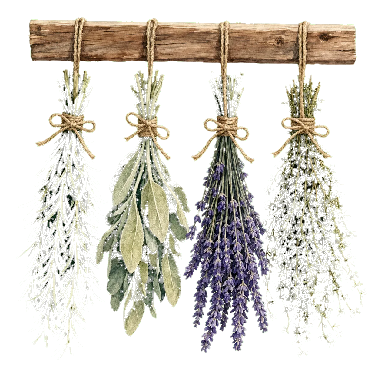 herbs watercolor illustration