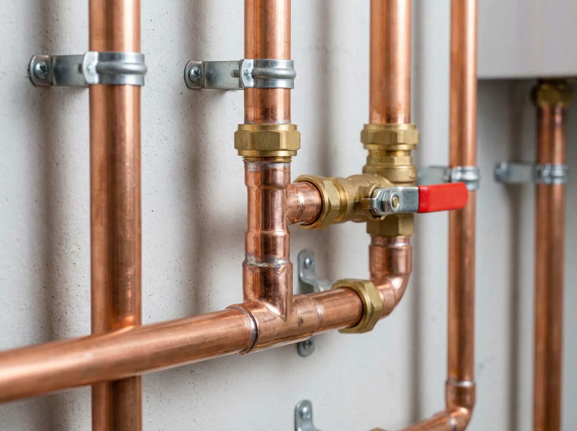 Professional copper pipework