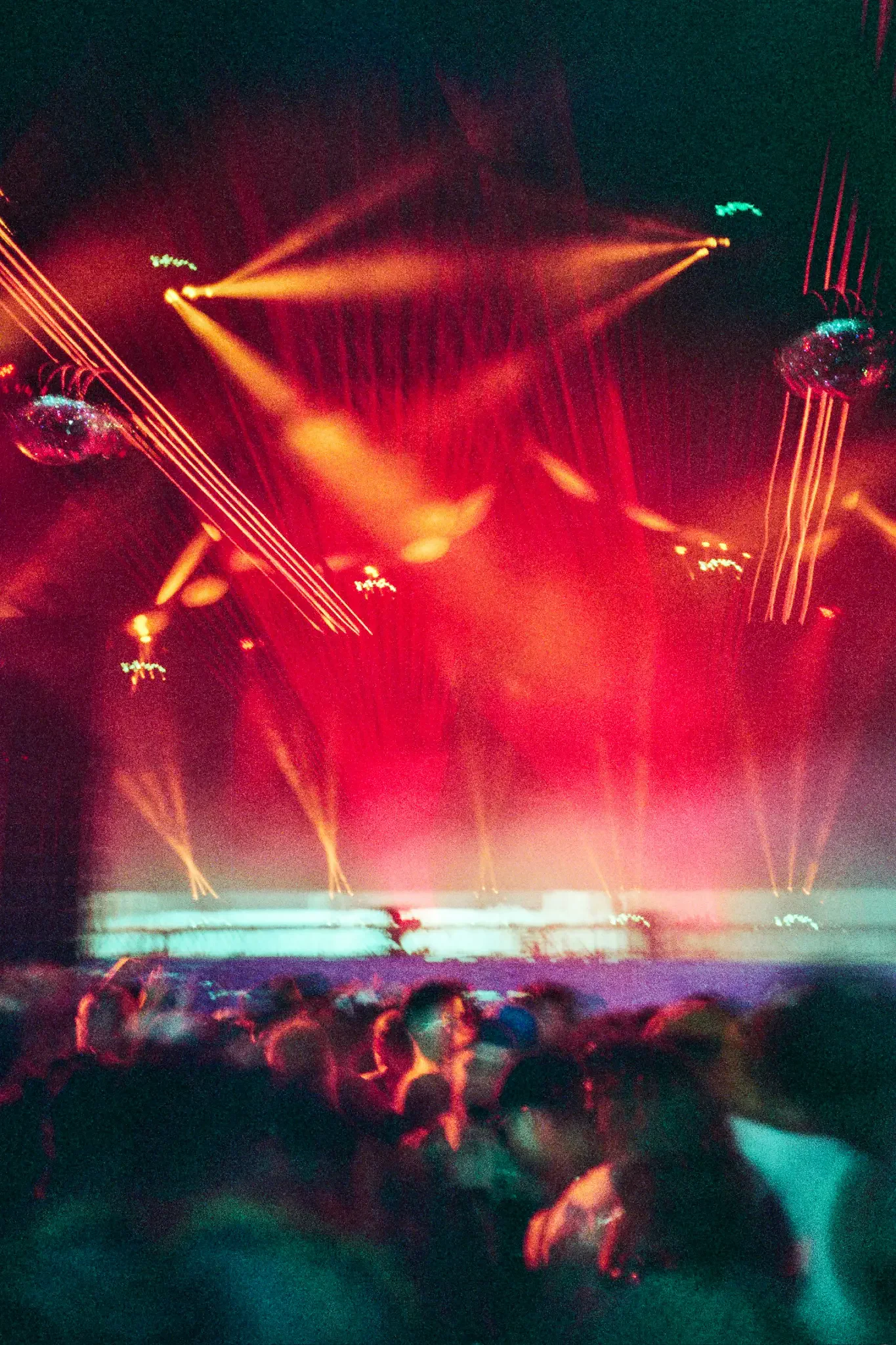 Laser show and stage performance