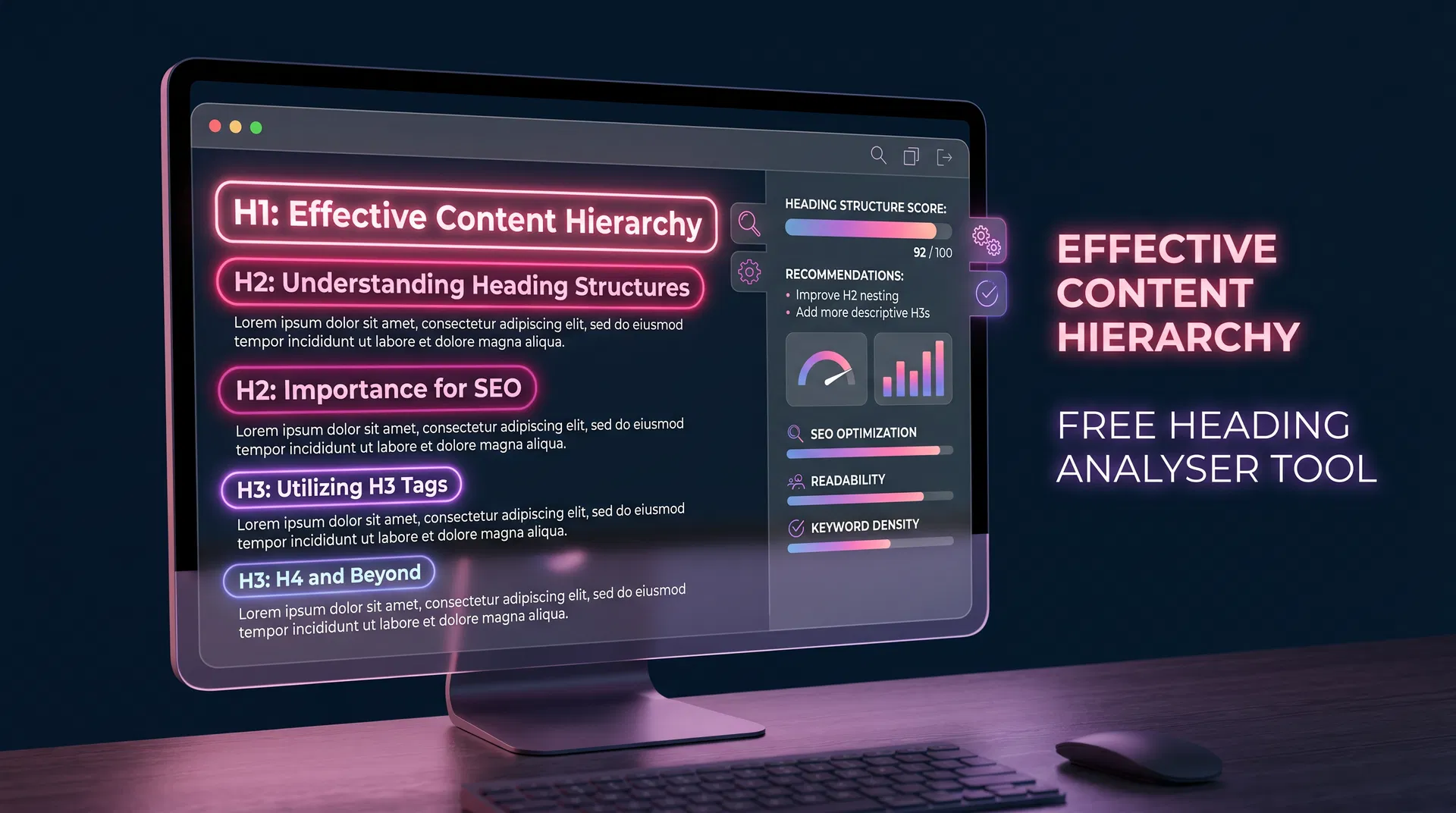 Free Heading Analyser: Optimise Your H1, H2, and H3 Tags for SEO