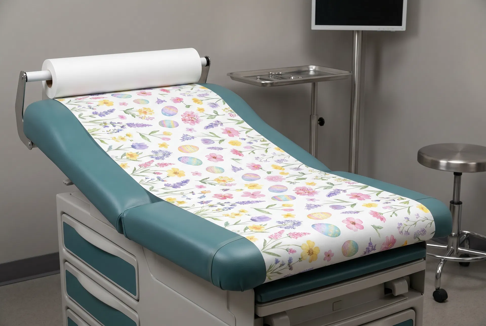 Spring / Easter medical exam table paper