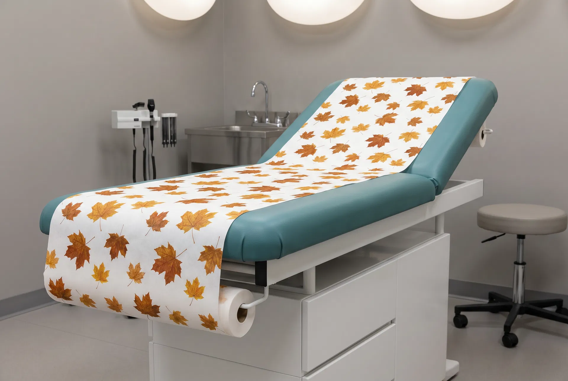 Thanksgiving medical exam table paper